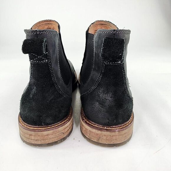 Florsheim Men's Chalet Boot US 12 M Chelsea Pull On Black Leather Plain Toe - Picture 5 of 11